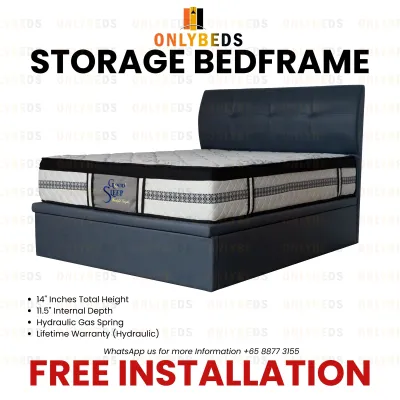 14 Inches Storage Bed 109 - Available in Single/Super Single/Queen/King-109