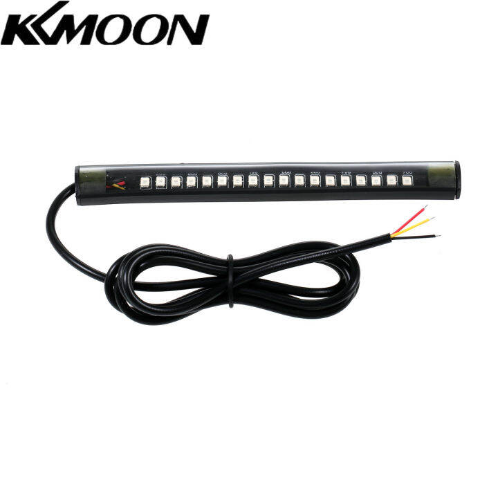 12V 1Pcs Universal 18 LED Light Strip Motorcycle Turn Signal