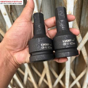 Đầu tuýp mũi lục giác đen H19---H36 siêu cứngsiêu bền đầu vô 1 inch LUCKY USA