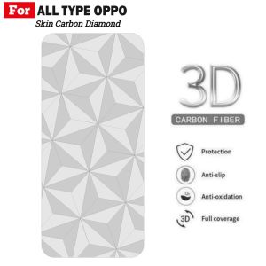 Skin Carbon OPPO A60 A18 A38 A57 A77s A79 A98 Back Garskin Motif Diamond