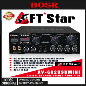FT STAR AV-602 USB MINI HIGH POWER AMPLIFIER  4CH 1000W