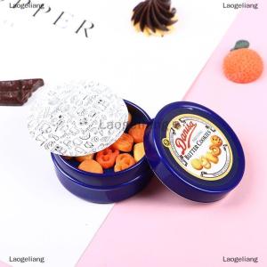 [COD] Laogeliang 1 hộp thiếc màu xanh dương hình bánh quy Đan Mạch thu nhỏ 1/12 cho nhà búp bê phụ kiện nhà bếp