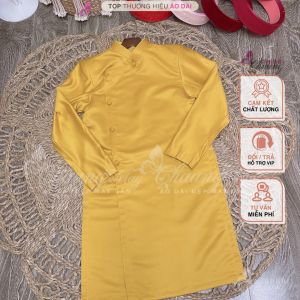 Áo dài Nam cách tân truyền thống Xanh ngọc mint Chaang May sẵn vải dày dặn dự tiệc cưới lễ tết đẹp ADC146