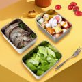 Stainless Steel fresh-Keeping Box With lid Refrigerator Storage Box Steamed fish Grilled Fish  Dish fruit Plate保鲜盒冰箱收纳盒. 