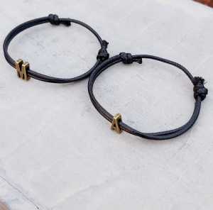 GELANG NAMA INSIAL HURUF LOGAM/GELANG INISIAL 1 HURUF VINTAGE GELANG pria/wanita GELANG COUPLE/BRACELET COUPLE GELANG MURAH/GELANG TANGAN/GELANG PASANGAN