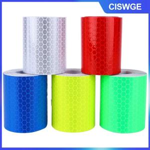 CISWGE Băng dính phản quang tự dính 1mx5cm dùng cho ô tô xe tải cuộn phim dán cảnh báo an toàn