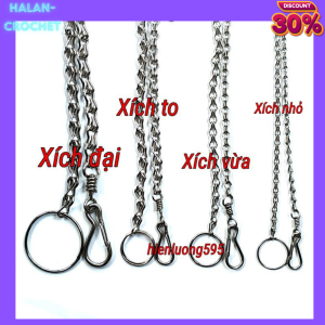 Dây Xích Inox Cho Thú Cưng Chó Mèo không gỉ có chống xoắn - Xích cho chó mèo inox các cỡ