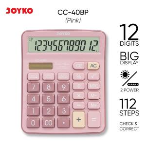 JOYKO Calculator Kalkulator CC-40BP 12 Digits Check & Correct