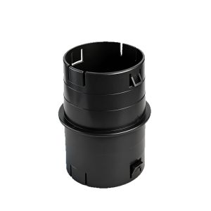 COUPLECOL Đen Khớp nối trong ống Bền bỉ 4 inch Khớp nối ống PVC dạng gợn sóng Đầu nối thoát nước sân trong Nhựa Phụ kiện nối ống thoát nước Dành cho ống sóng