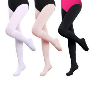 LOLANTA เด็กผู้หญิงเอวสูงยืดหยุ่นถุงน่องบัลเล่ต์เลกกิ้งแฟชั่นผู้หญิงเกาหลีผอมถุงน่องถุงเท้าสาวนุ่มพิเศษ Pro Pantyhose สําหรับเต้น