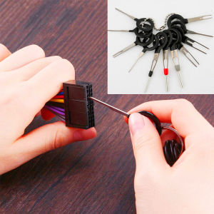 18PCS Auto kereta Plug papan litar Wire Harness Terminal pengekstrakan pilih penyambung Crimp Pin kembali jarum buang Set alat