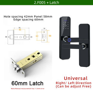 RAYKUBE F005 IP65 Waterproof Tuya Wifi Electronic Smart Door Lock With Fingerprint/Smart Card/Password/Key/TT Lock APP Unlock