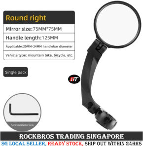 SG Delivery RockBros Mirror Bicycle side mirror Bicycle rear view mirror Wide Angle Reflector with tool bicycle accessories