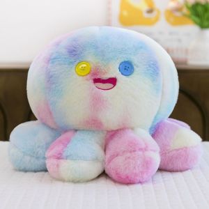 IMMEMO Simulation Octopus Plush Toy Realistic Sea Animal Cosplay Octopus Dolls Comforting Sleep Doll 35cm Stuffed Animal Toy Home Decor