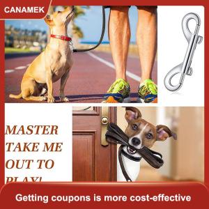 【CANAMEK】 Đôi Kết thúc Bolt Snap Móc Nhiệm Vụ Nặng Nề Chuỗi Kích Hoạt Marine Lớp Kim Loại Clip Cho Trang Trại Sử Dụng Nước Xô Con Chó Dây Xích Ngựa Tack