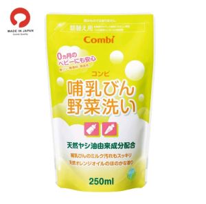 Combi Baby Detergent For Feeding Bottles & Vegetables Refill Pack 250ml | Made of Natural Palm Oil