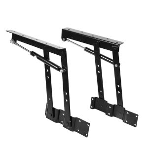 1Pair Table Top Lift UP Hinge Desk Lifting Frame Mechanism Hardware Folding Cabinet Gas Hydraulic Hinge