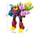 4 IN 1 ABS Deformation Gogo Dino Robot Toy Action Figures Transformation Car Airplane Gogo King Dinosaur Toys for Kids Gift. 