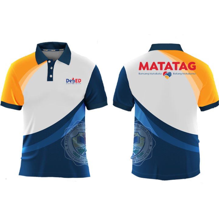 Deped Matatag Shirt Crown Tshirt Polo Shirt Full Sublimation For Women And Men Tshirt Design 9733