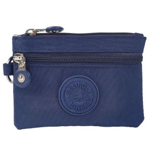 NEXASHOP Canvas Money Coin Purse Waterproof with Key Ring Credit Card Holoder Portable Wear-resistant Wallet Money Bag Male Female