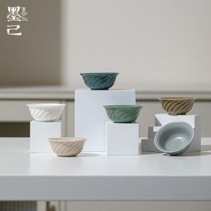 墨己 莫兰迪色系陶瓷茶杯小号 功夫茶具简约品茗杯 家用喝茶小杯