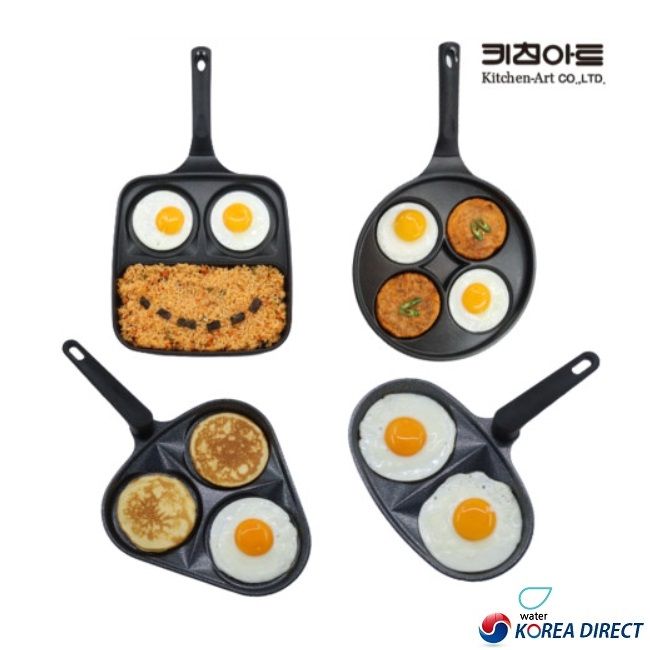 [KoreanKitchen Art] 2/3/4 cavity Egg Fry Pan Breakfast Fry Pan