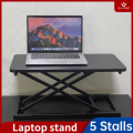 5 Stalls Height Adjustable Stand up Desk Stand Tabletop Computer Monitor ​ Laptop TV Bed Lap Desk Tray PC Table. 