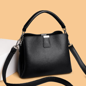 Womens Handbags Ladies Fashion Shoulder Crossbody Bag High Quality Genuine LeatherCommuter Top-Handle Bags Casual Messenger Sac2026