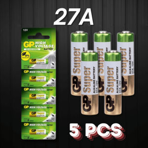 GP Super 23A 27A 12V Alkaline Battery High Voltage for Remote Control Car Key Doorbell Alarm [5Pcs]