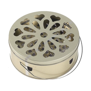 Rustproof Incenses Holder Box Ashes Containment Featuring Safety Cover Enhancing Airflows For Efficient Mosquitoes Expel