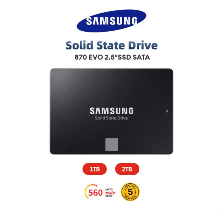 Samsung 870 EVO 1TB 2TB SSD SATA III 2.5" Internal Solid State Drive