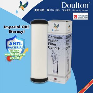 Experience Ultimate Purity: Doulton Slimline OBE Sterasyl/Ultracarb/Imperial OBE Sterasyl/ or PP sediment with Stainless Steel POE Housing - Advanced Cyst Antibacterial Sediment & Rust Reduction for Clean Pure Water