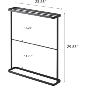 SG-Stock Minimalist Towel Rack Bathroom Rack Stand Towel Hanger Organizer Storage Rack Shelf Nordic Laundry Drying Rack