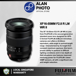 FUJIFILM XF 16-55mm F2.8 R LM WR II Lens + Freegifts [Redeem at FUJIFILM X SPACE] | Fujifilm Singapore Warranty
