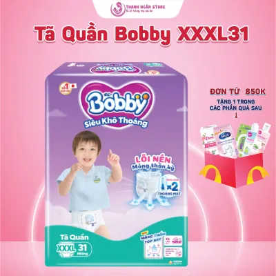 Tã Quần Bobby Ultra Size Lớn Siêu Tiết Kiệm XXXL31 - Bỉm Quần Bobby Cho Bé 18 Kg Đến 25 Kg- Kho Bỉm Thanh Ngân