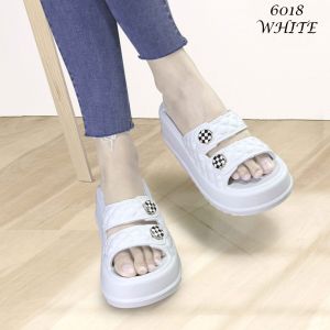 Sandal Slop Wedges Wanita J6018 Sandal Karet Wanita Slop Karet Wanita Kekinian Import