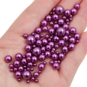 10g 3-8mm No Hole Imitation Round Beads for Jewelry Home Decoration Polished ABS Undrilled for Vase Fillers Approx 250pcs