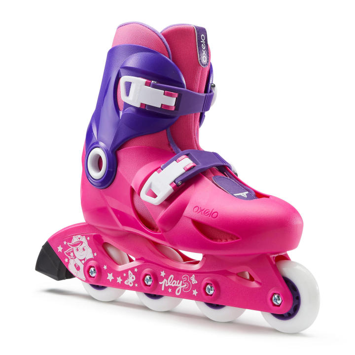 Decathlon Oxelo Inline Skates Play Kids Pink Purple Oxelo