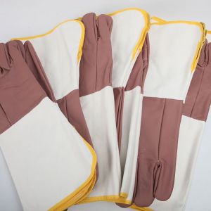 12 Pairs Cowhide Leather Welding Gloves Long Heat Resistant Welder Protective Work Gloves 14 Inches