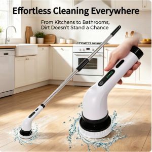 9-in-1 Electric Spin Scrubber Multifunctional Cleaning Brush Home Kitchen Bathroom Portable Cleaning Gadget2026
