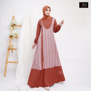 Gamis Salur Motif Terbaru Lebaran 2025 Bahan Katun Adem Silmi Asmara Dress