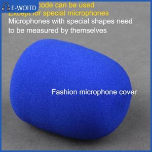 【E-WOITD】 เคสไมโครโฟนกันลื่นกันลื่นพร้อมชุดฝาครอบฟองน้ำไมโครโฟนตัวยึดก้านท่อนล่างมีห่วงซิลิโคนป้องกันไมค์
