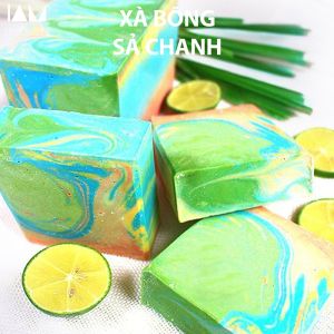 Xà bông hữu cơ sả chanh giảm mùi hôi cơ thể làm sạch nan lông chống viêm da dị ứng da 135gr