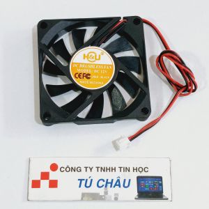 Quạt 7Cm Dày 1Cm / Điện áp DC 12V Loại 2 dây 2 Pin  (NEW)
