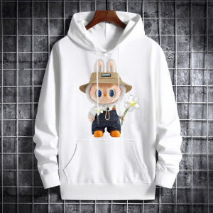 Áo hoodie nam nữ form rộng LABUBU mặc đôi cặp nhóm phong cách hàn quốc phối nón hai lớp có túi to tiện dụng - xuongniTNT