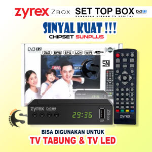 Set Top Box STB ZYREX & STB EVINIX H1 NEO penerima siaran TV digital Versi Terbaru Garansi Resmi!!