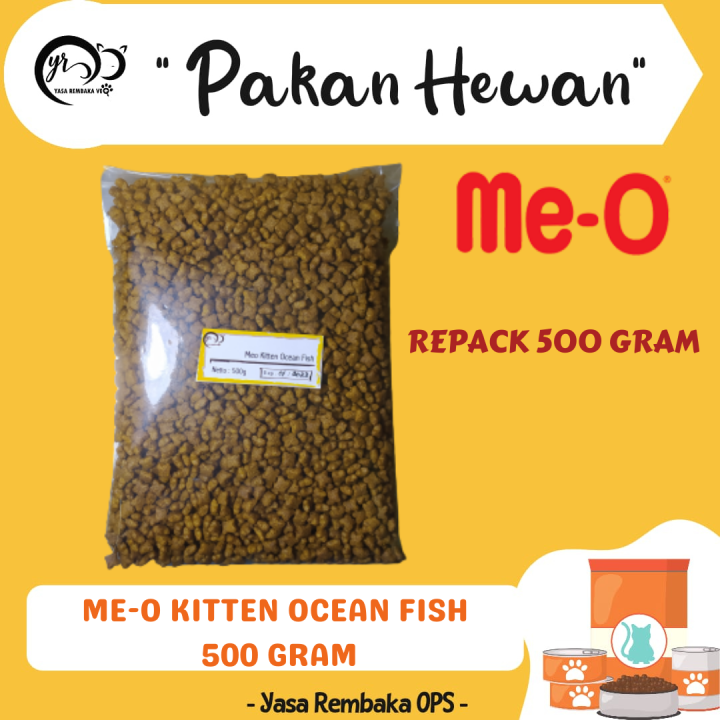 MEO KITTEN OCEAN FISH Repack 500 gr Makanan Kucing Kitten Kering Lazada Indonesia