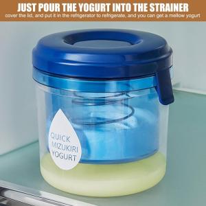 BNTECH Máy Làm Sữa Chua Hy Lạp Máy Tách Bằng Thép Không Gỉ Tái Sử Dụng Cho Sữa Đậu Nành