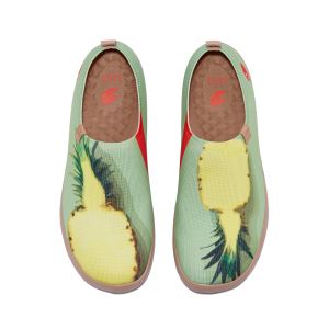 UIN Womens Art Painted Travel Shoes Slip On Loafers Comfort Lightweight Sneakers Fruits 1