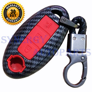 Case Carbon Smartkey Cover Key Kunci Nissan Livina Marck Juke - 7106